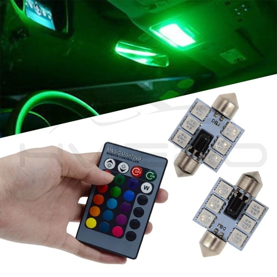 Placa Led Techo RGB (Par) + Control De 31 36 39 41mm
