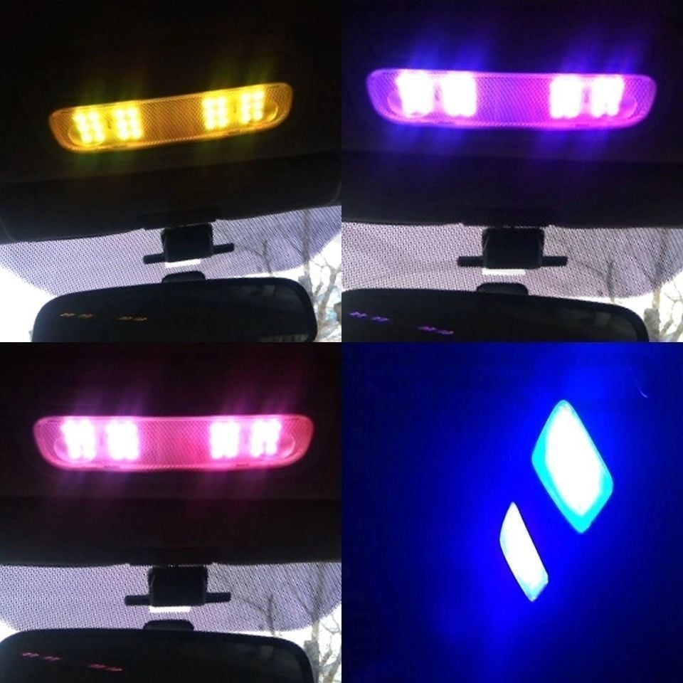 Placa Led Techo RGB (Par) + Control De 31 36 39 41mm