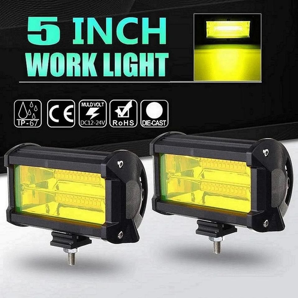 Neblineros Led 72w Rectangular Ambar Expansion M2 X2