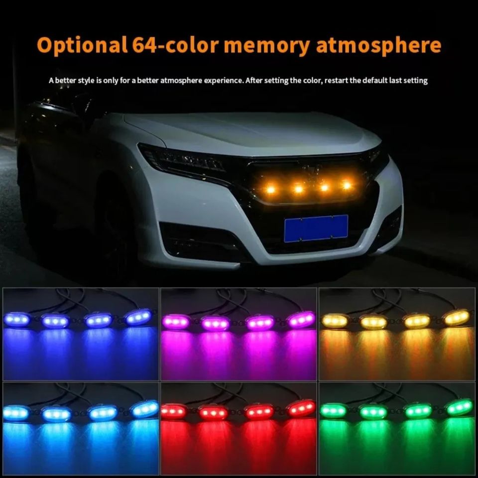Kit 4 Luces Led Tipo Raptor + App Rgb