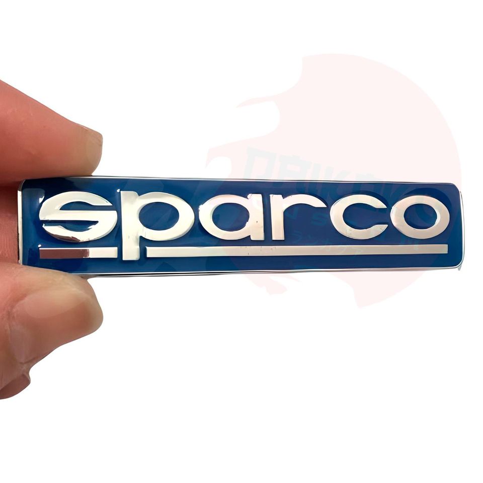Emblema Adhesivo Trasero Sparco Azul
