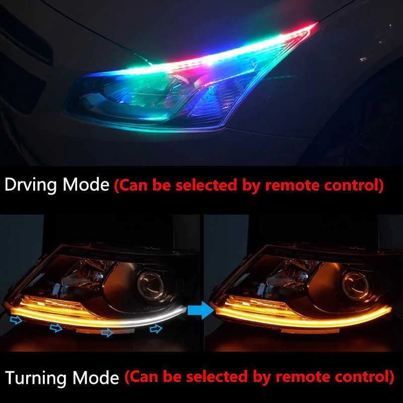 Tiras Led RGB 45cm Para Foco Adhesivas