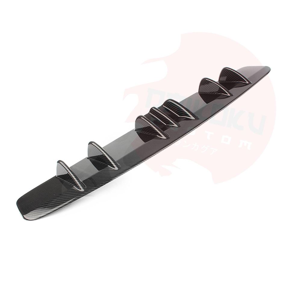 Difusor 7 Puntas Curvo Parachoque Carbono