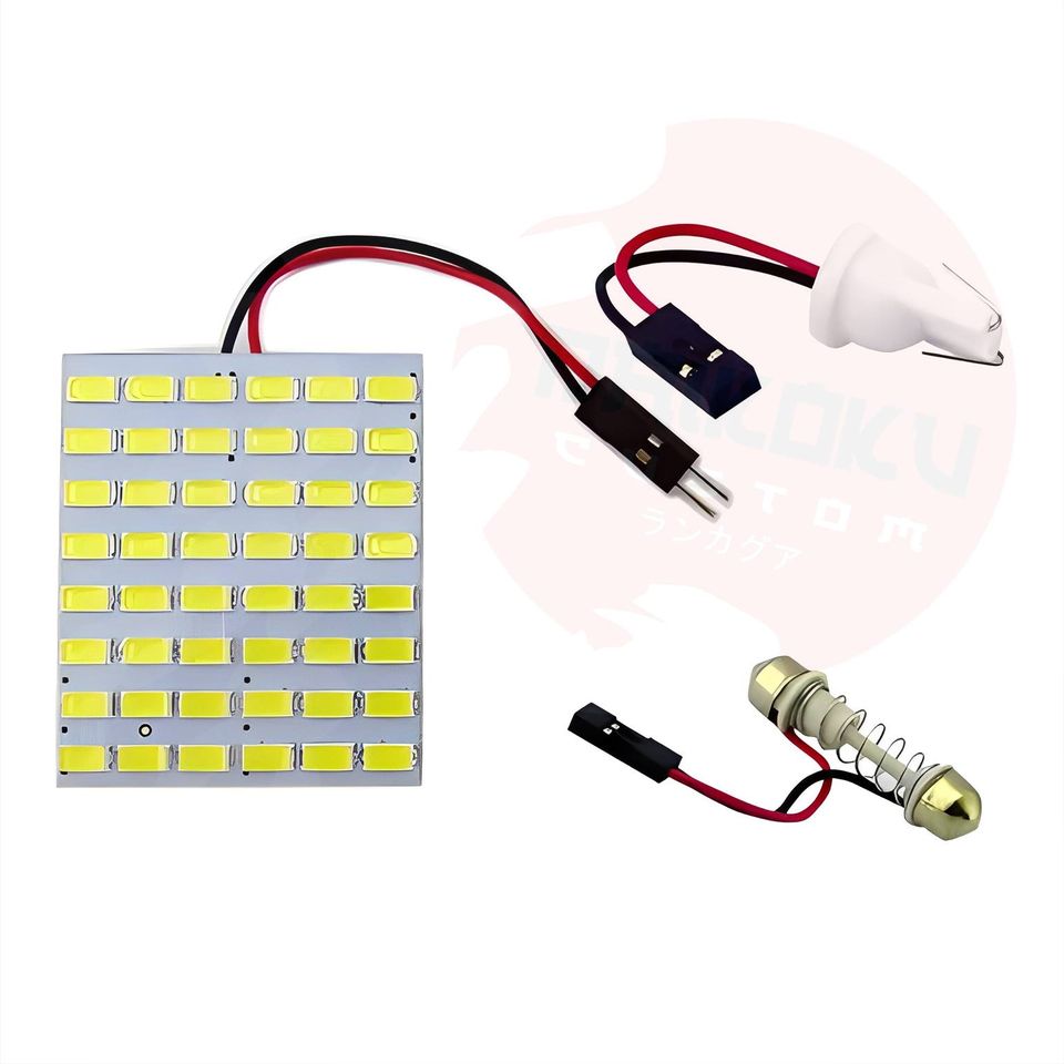 Placa Panel Led Techo 48 Cuadrados + Adaptadores
