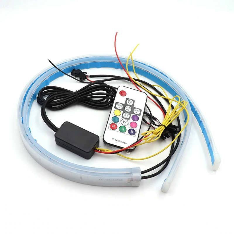 Tiras Led RGB 45cm Para Foco Adhesivas