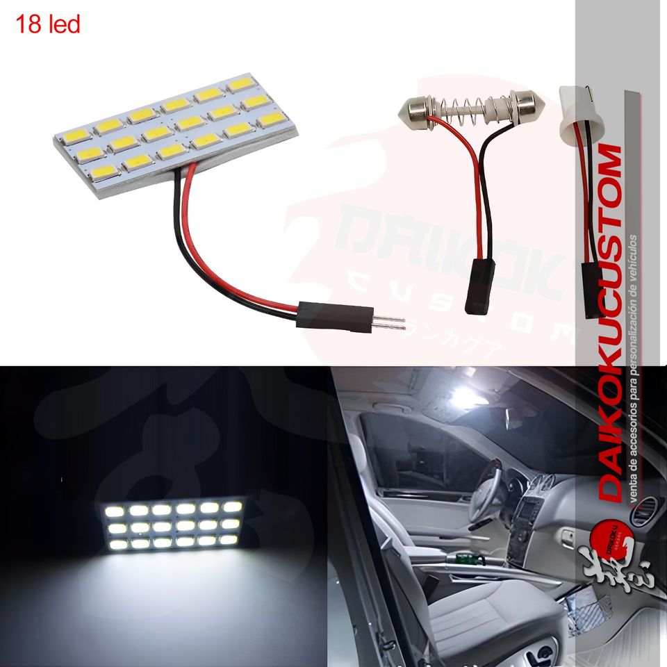 Placa Panel Led Techo 18 Cuadrados + Adaptadores