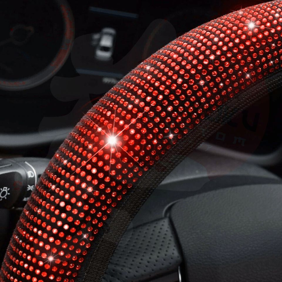 Cubre Volante Generico Diamante Rojo