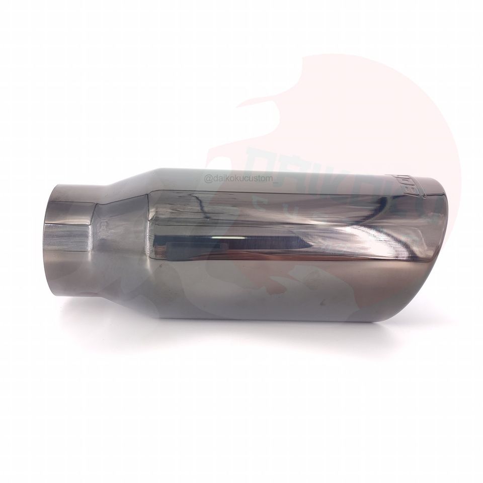 Cola Escape Borla 3" A 4" Negro Piano Inoxidable