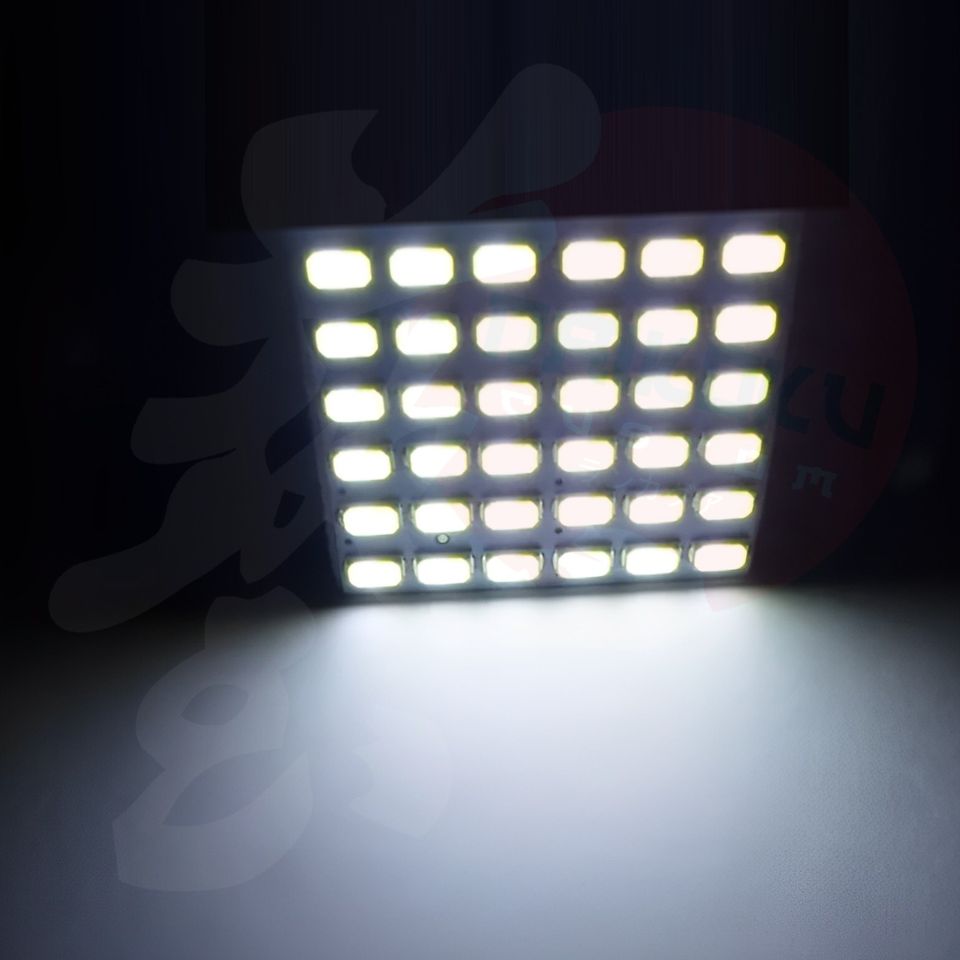 Placa Panel Led Techo 36 Cuadrados + Adaptadores