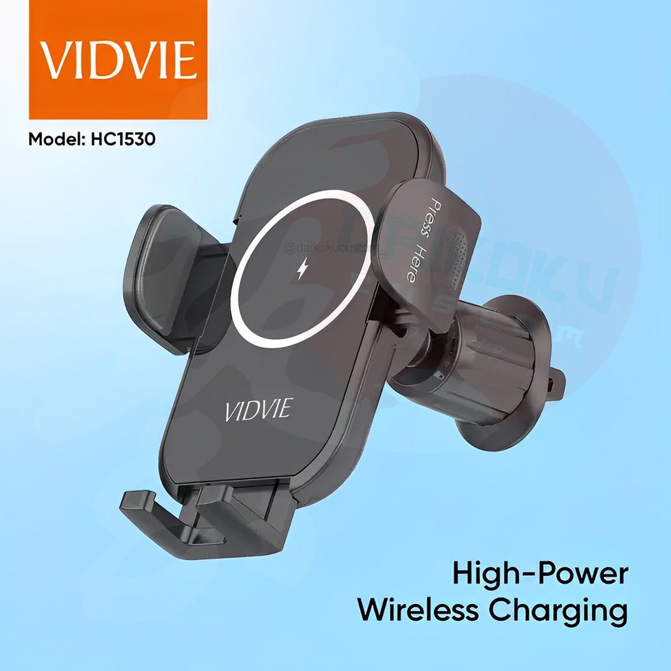 Soporte Celular Cargador 15w Carga Inalambrica Vidvie Hc1530 Rejilla 11674