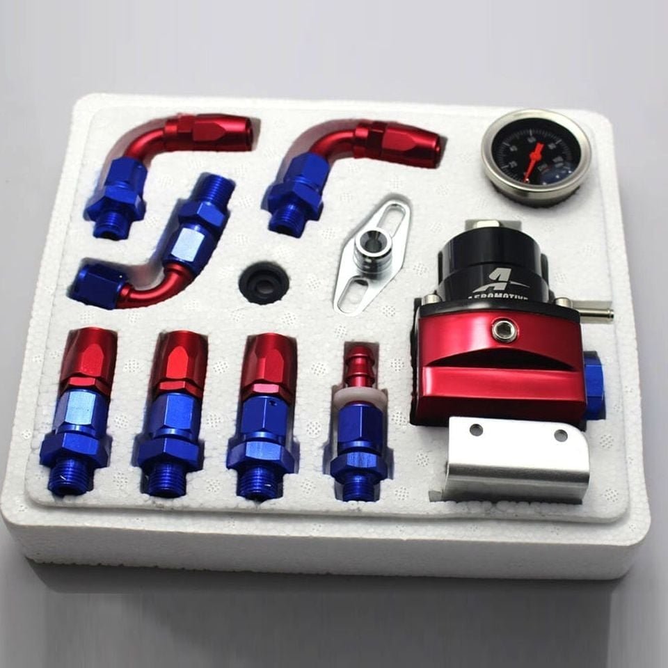 Kit Regulador Bencina Aeromotive 9pcs (Max 160psi)