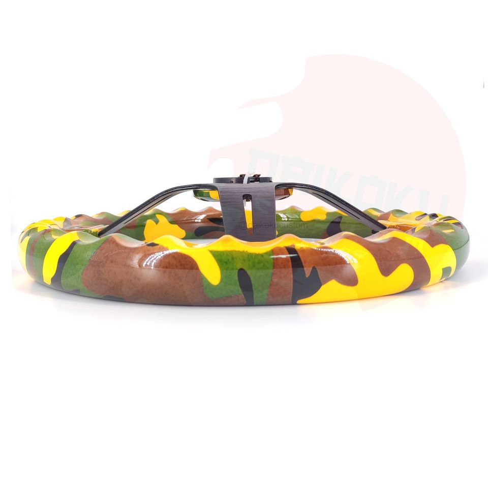 Volante Deportivo Camuflaje Verde/Amarillo