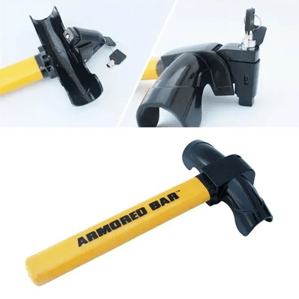 Traba Volantes Anti-Robo Tipo T Con 2 Llaves