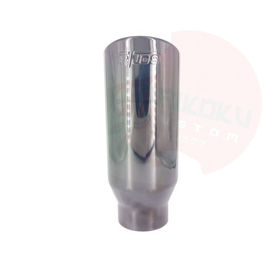 Cola Escape Borla 3" A 4" Negro Piano Inoxidable