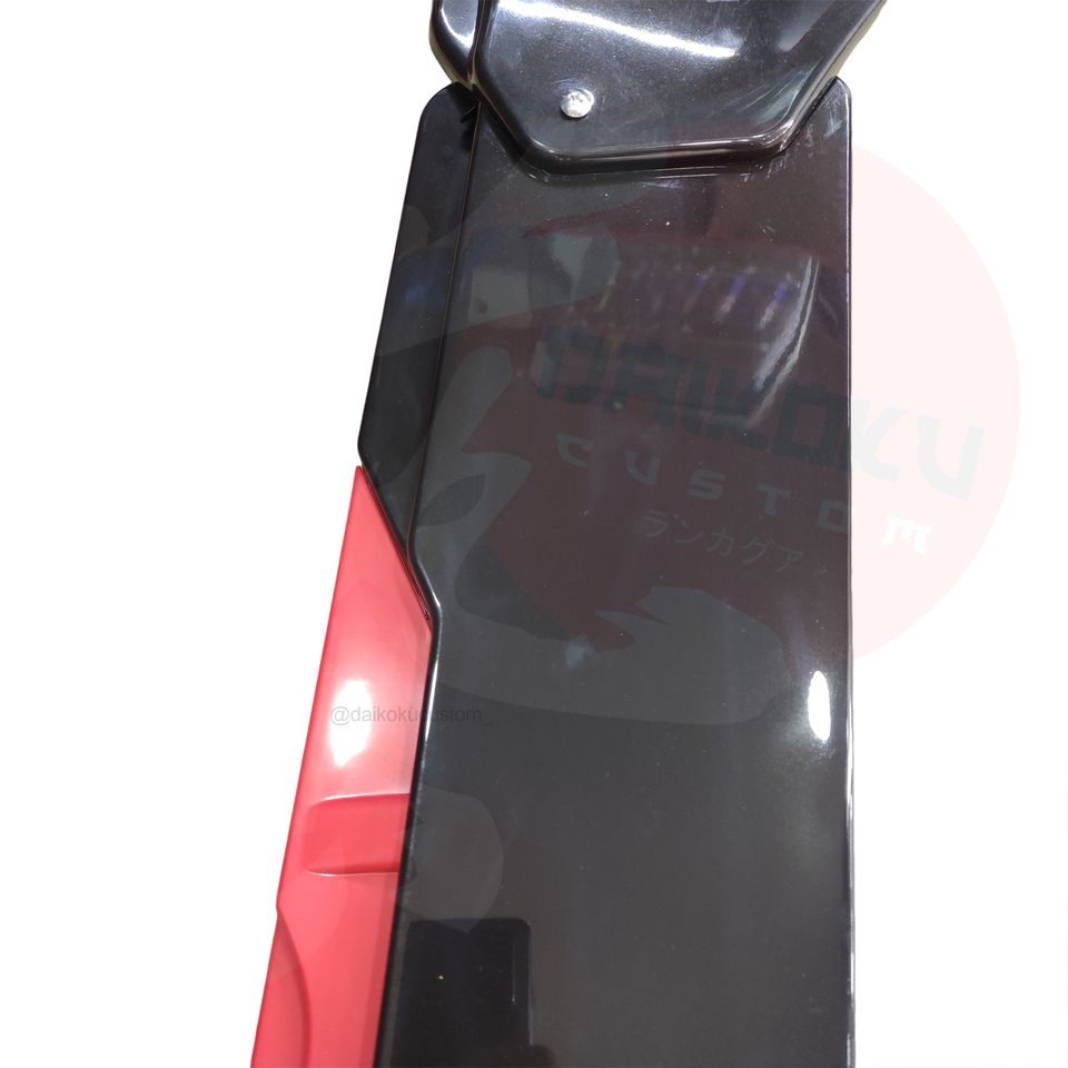 Lip 5 Piezas Parachoque Regulable Borde Rojo Universal