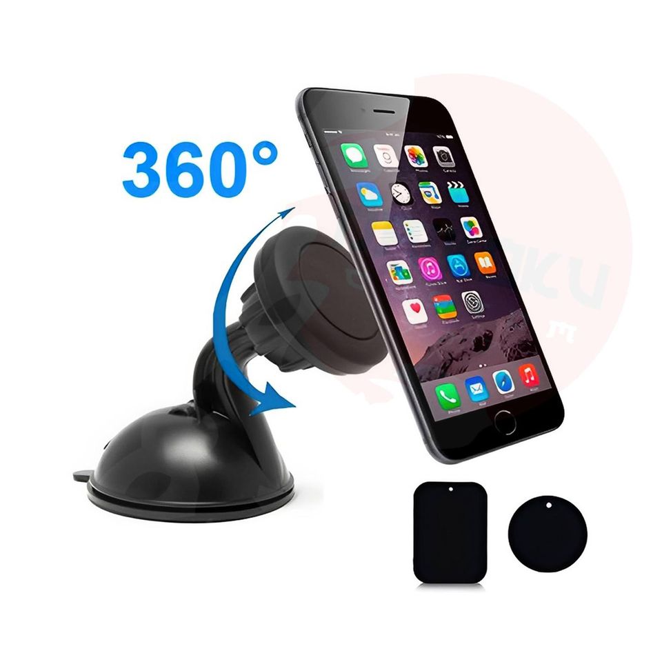 Soporte Celular Ventosa + Iman Corto 360 Irm 07387