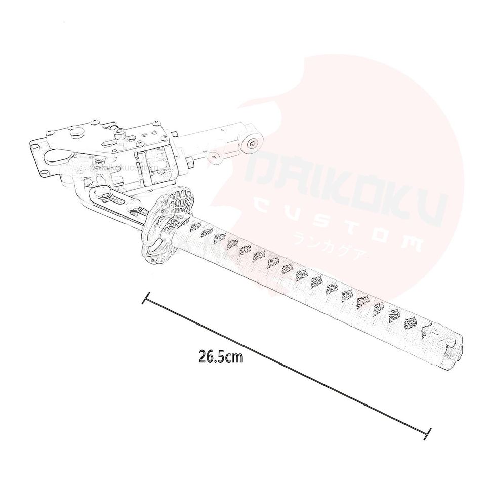 Freno Mano Hidraulico Drift Katana Largo 26.5cm