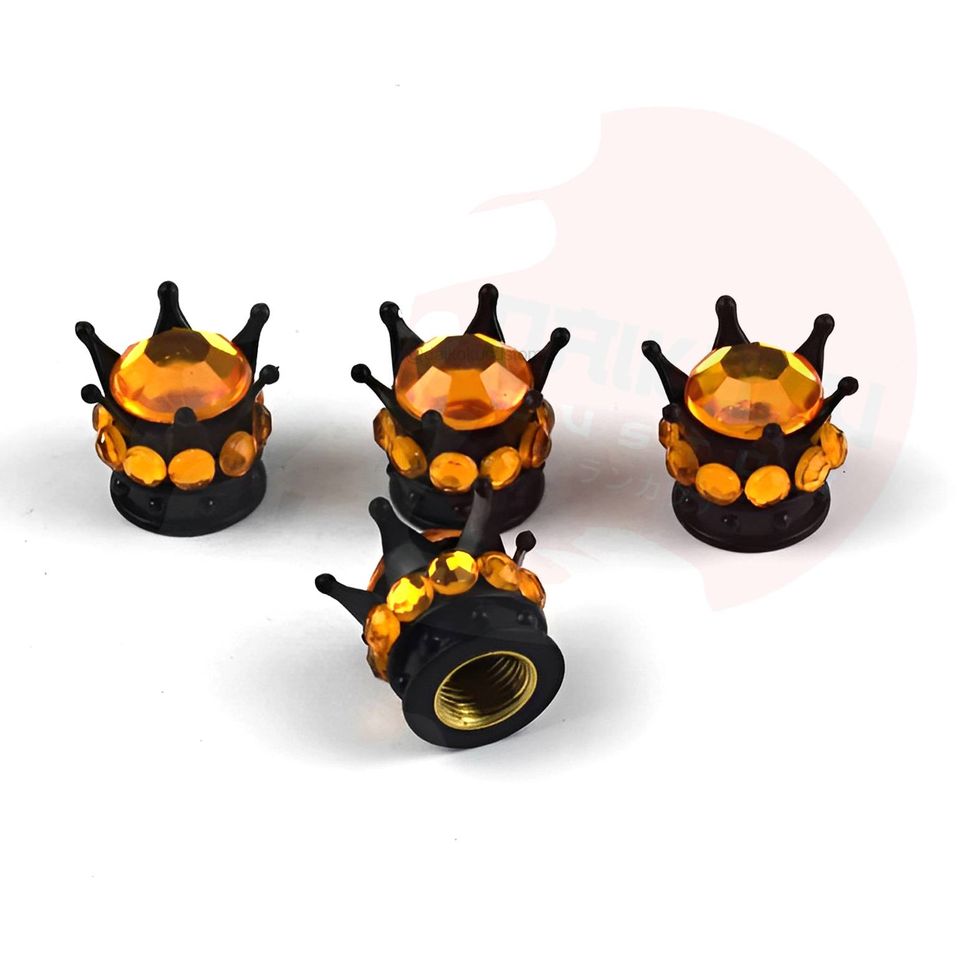 Tapas Valvula Aire Corona Brillante 2 Tonos X4