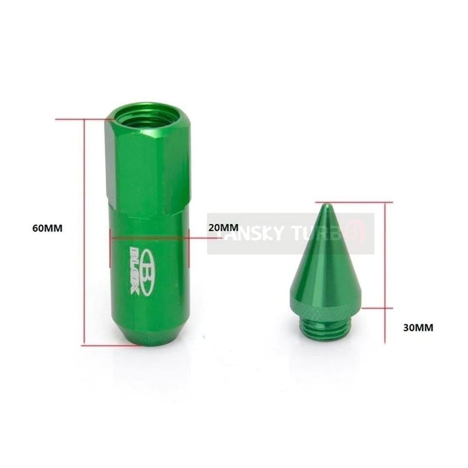 Tuercas 20pcs M12X1.25 Blox Punta Aluminio Colores