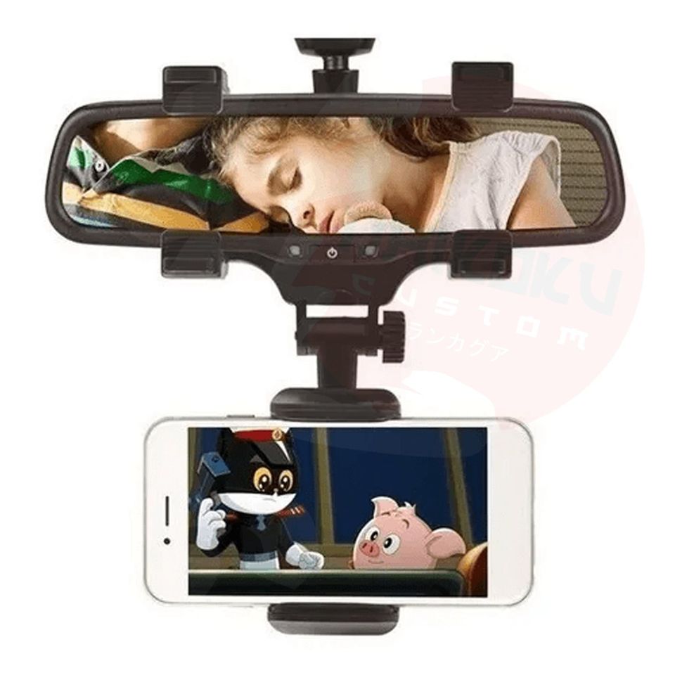 Soporte Celular Espejo Retrovisor + Presion Sin Marca 05283