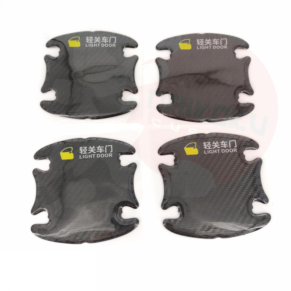 Protector Manilla + Tope Puerta Carbono 8pcs