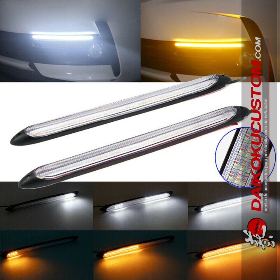 Neblineros Led Flexible Largo 28cm Secuencial X2