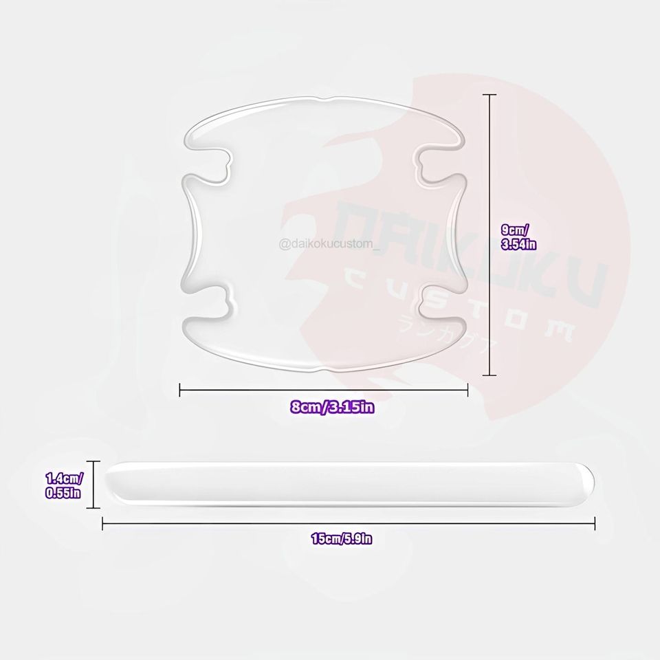 Protector Manilla + Tope Puerta Transparentes 8pcs