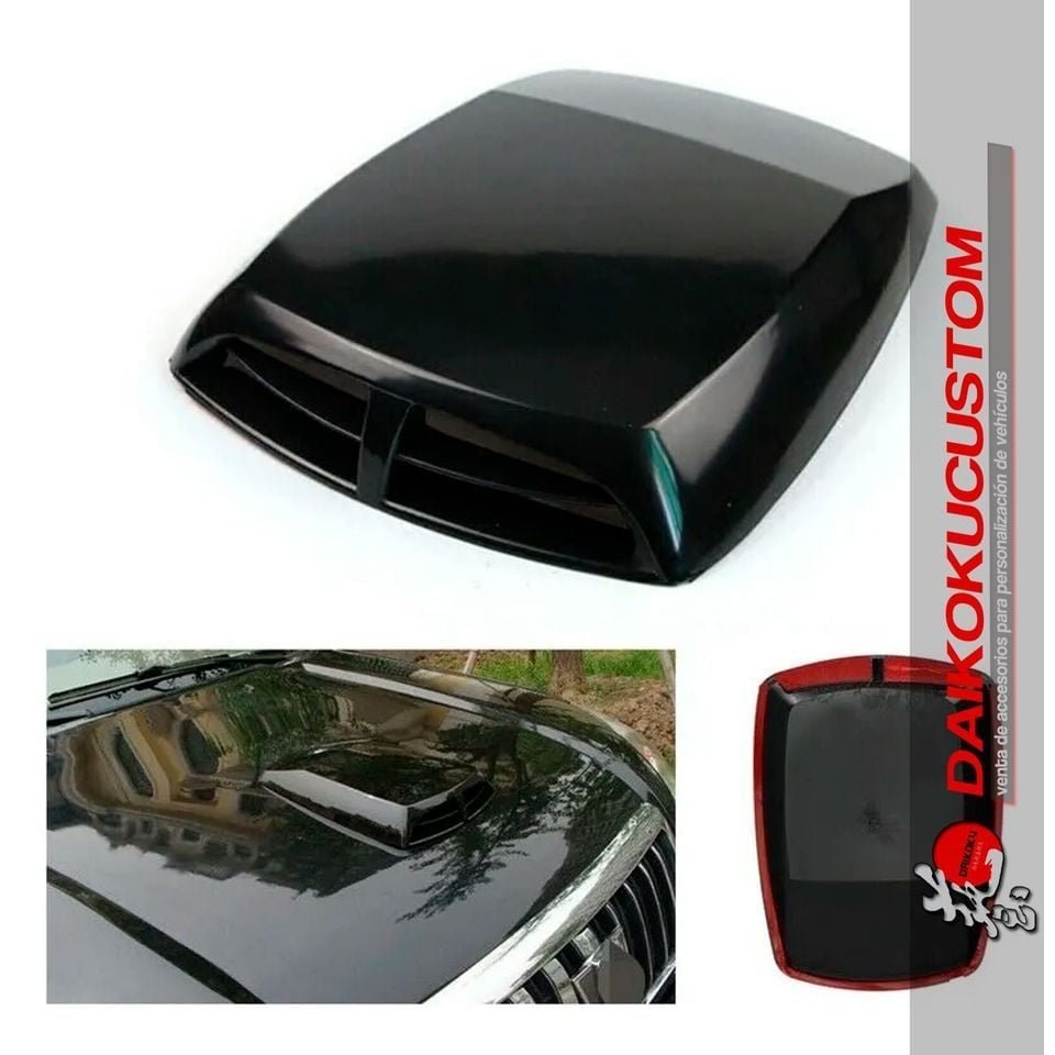 Toma Aire Capot Grande Negro