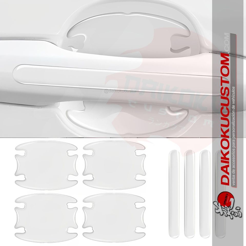 Protector Manilla + Tope Puerta Transparentes 8pcs