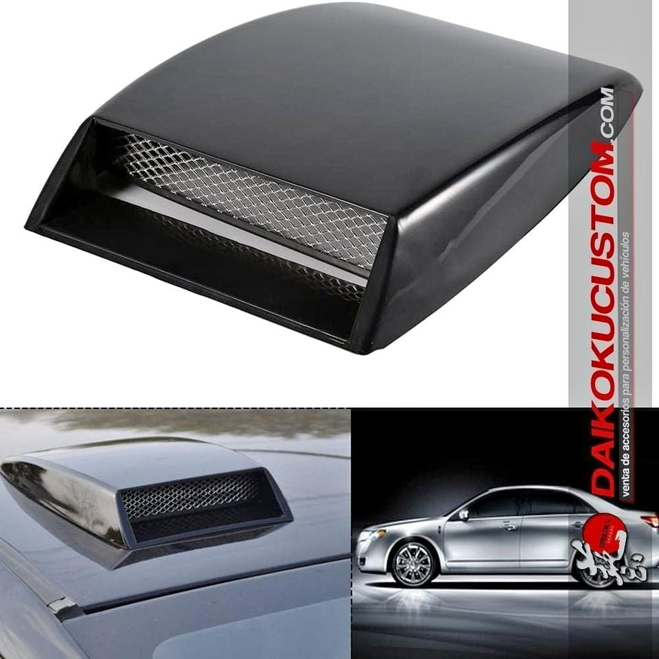 Toma Aire Capot Pequeña 16cm Negro