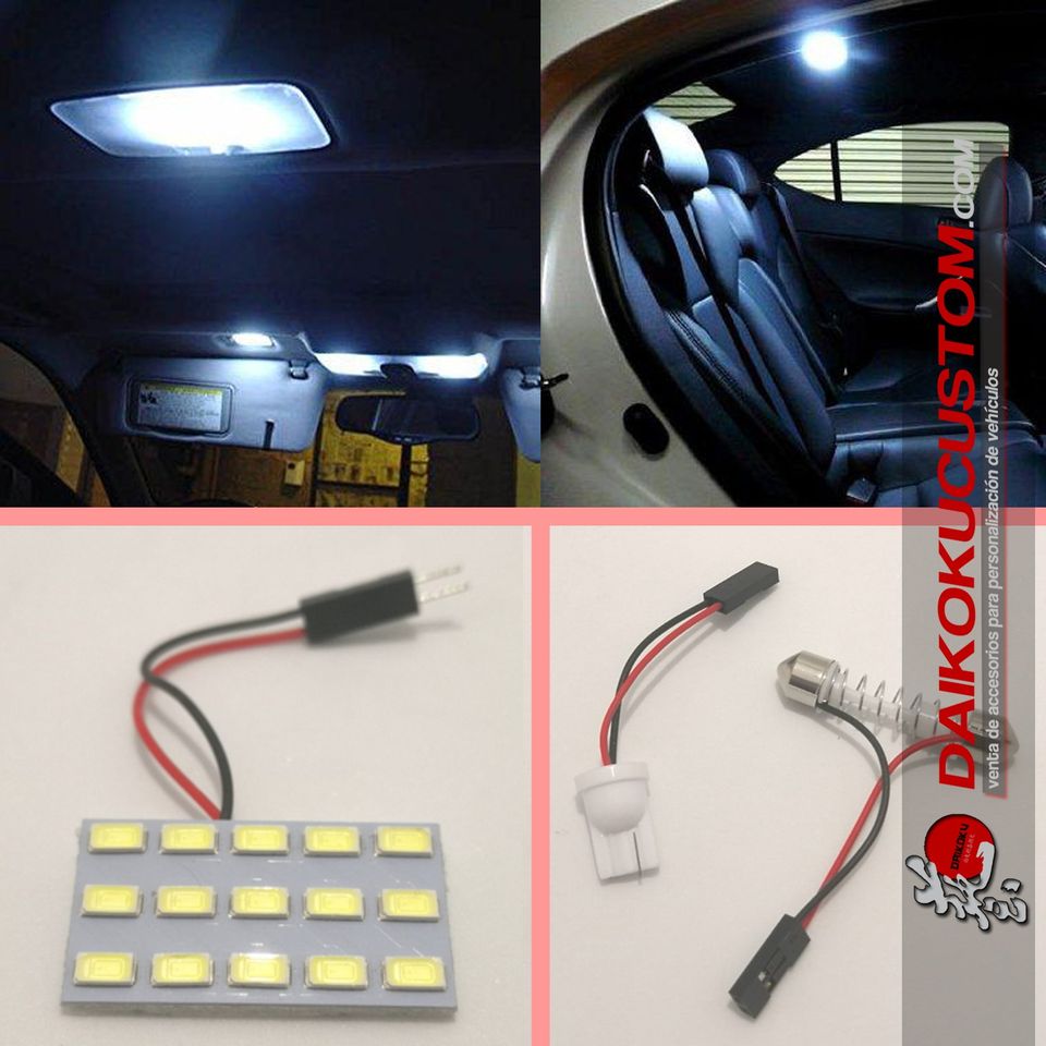 Placa Panel Led Techo 15 Cuadrados + Adaptadores