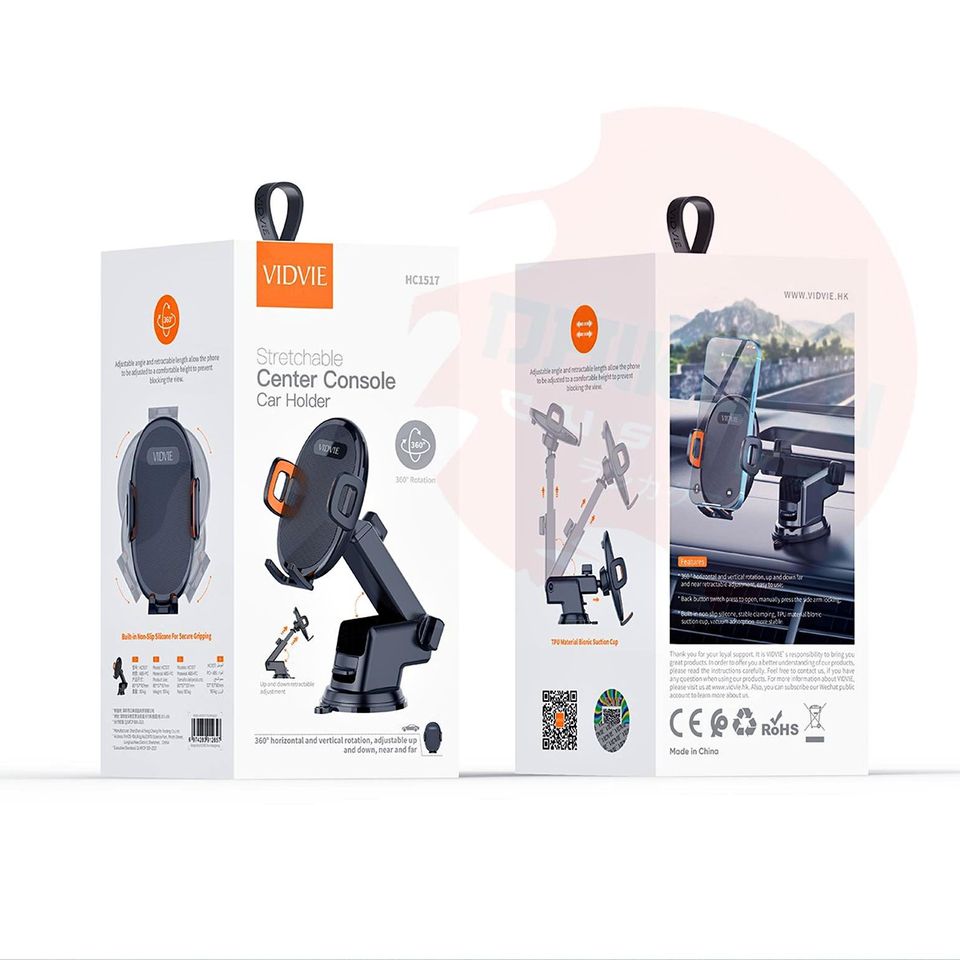 Soporte Celular Ventosa + Presion Vidvie Hc1517 (Premium) 10282