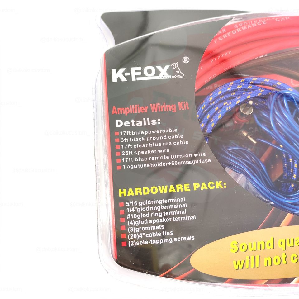 Kit Cables Amplificador 4gkt K-fox