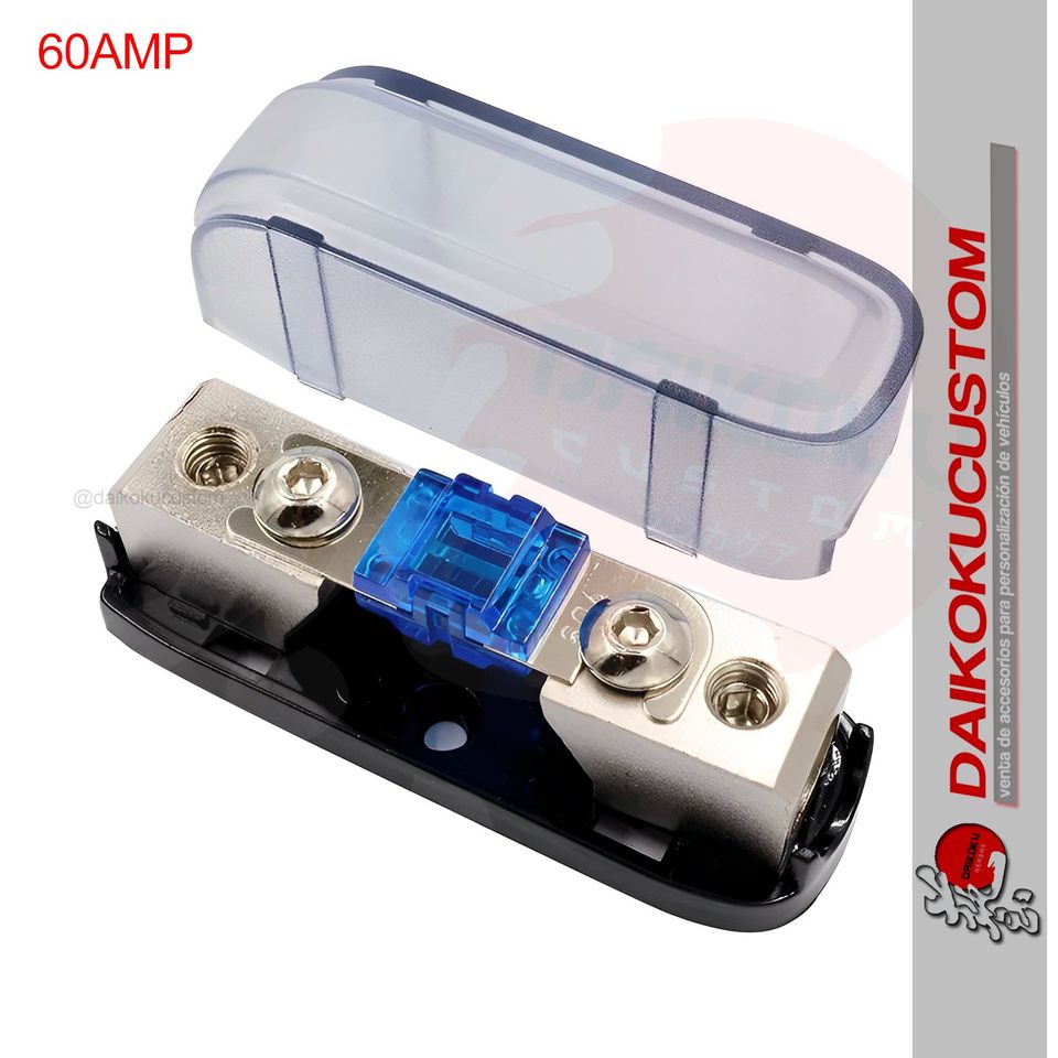 Porta Fusible Audio 7cm Protector Transparente