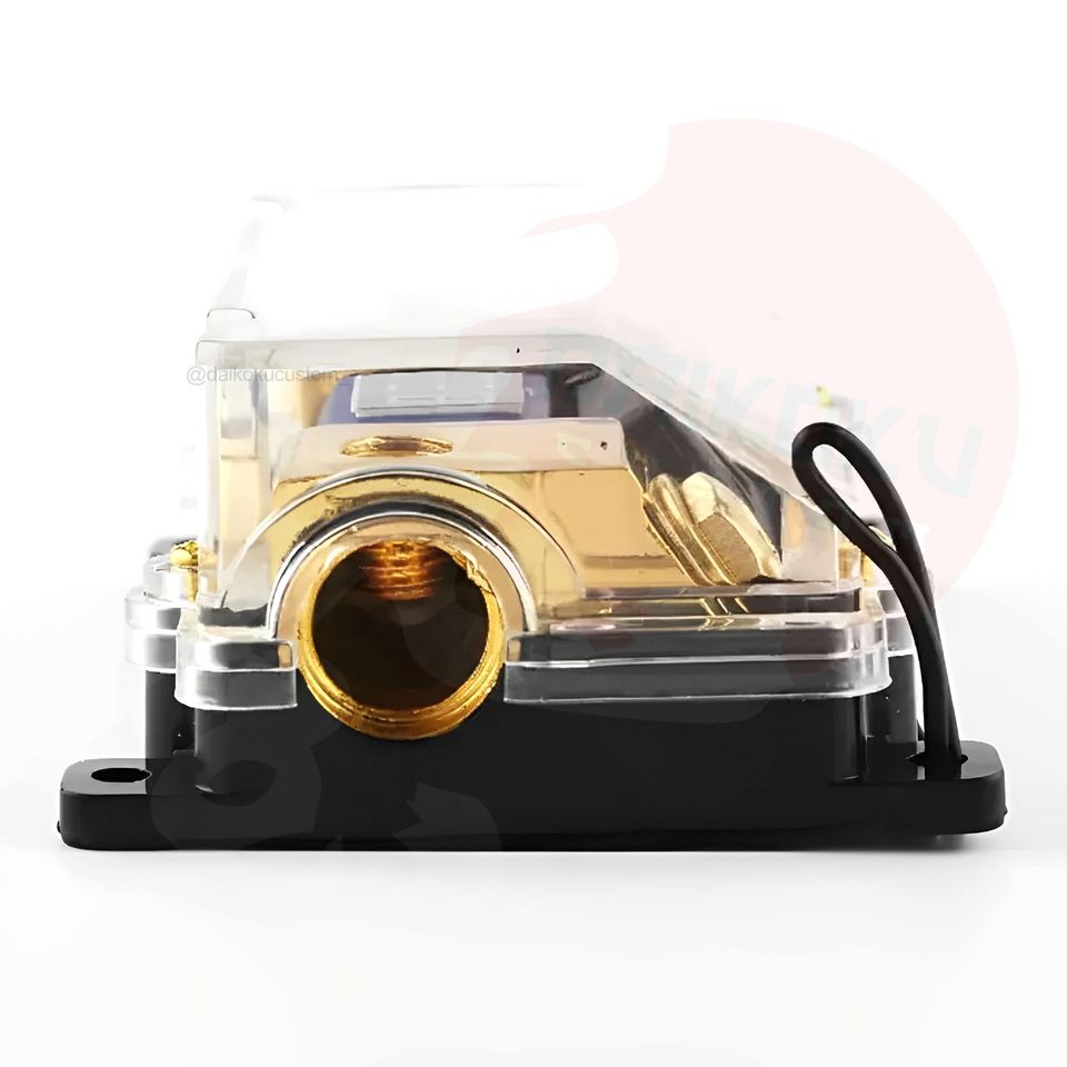 Porta Fusible 100a + Voltimetro Audio 4ga 0ga Digital