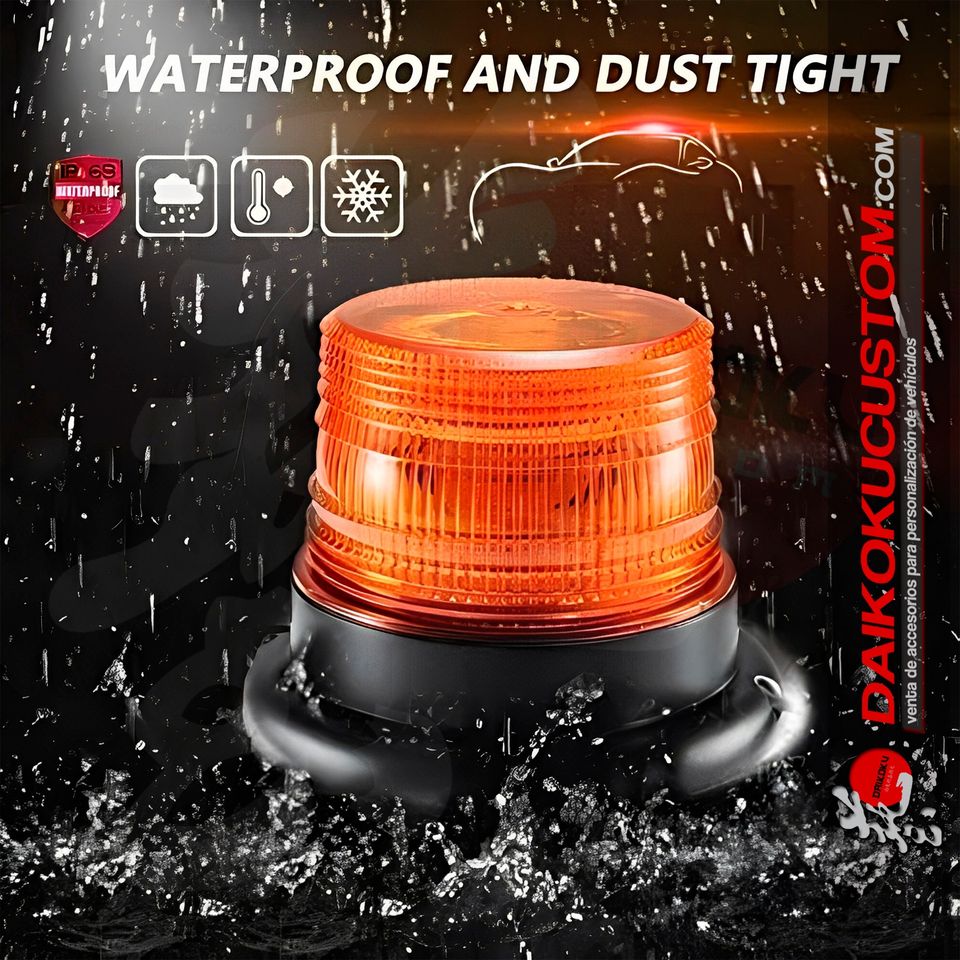 Baliza Led Estroboscopica Ambar 12/24v Al Cenicero