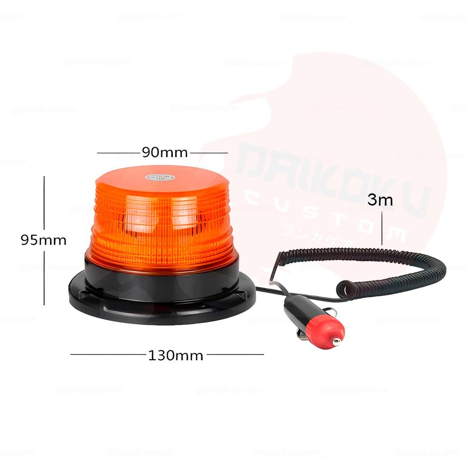 Baliza Led Estroboscopica Ambar 12/24v Al Cenicero