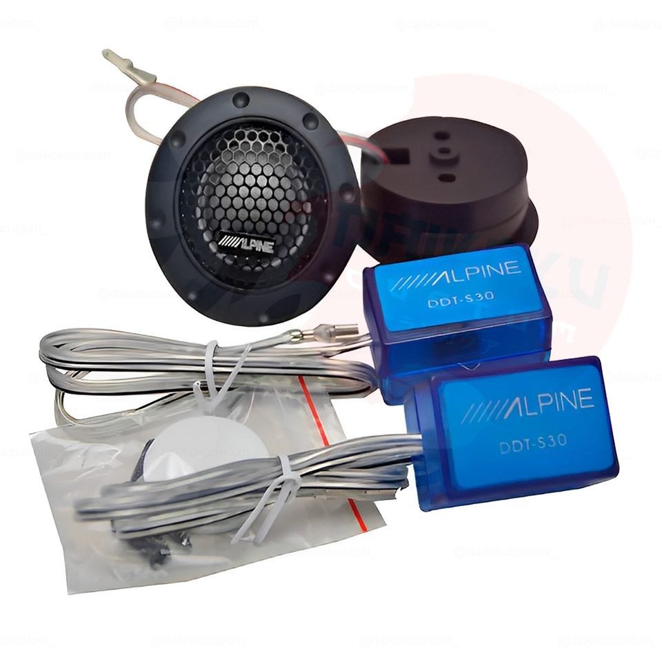 Tweeters Alpine 180w Ddt-S30 Caja Azul