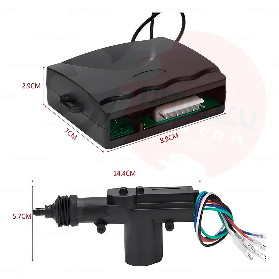 Kit 4 Cierres Centralizado Universal + Control