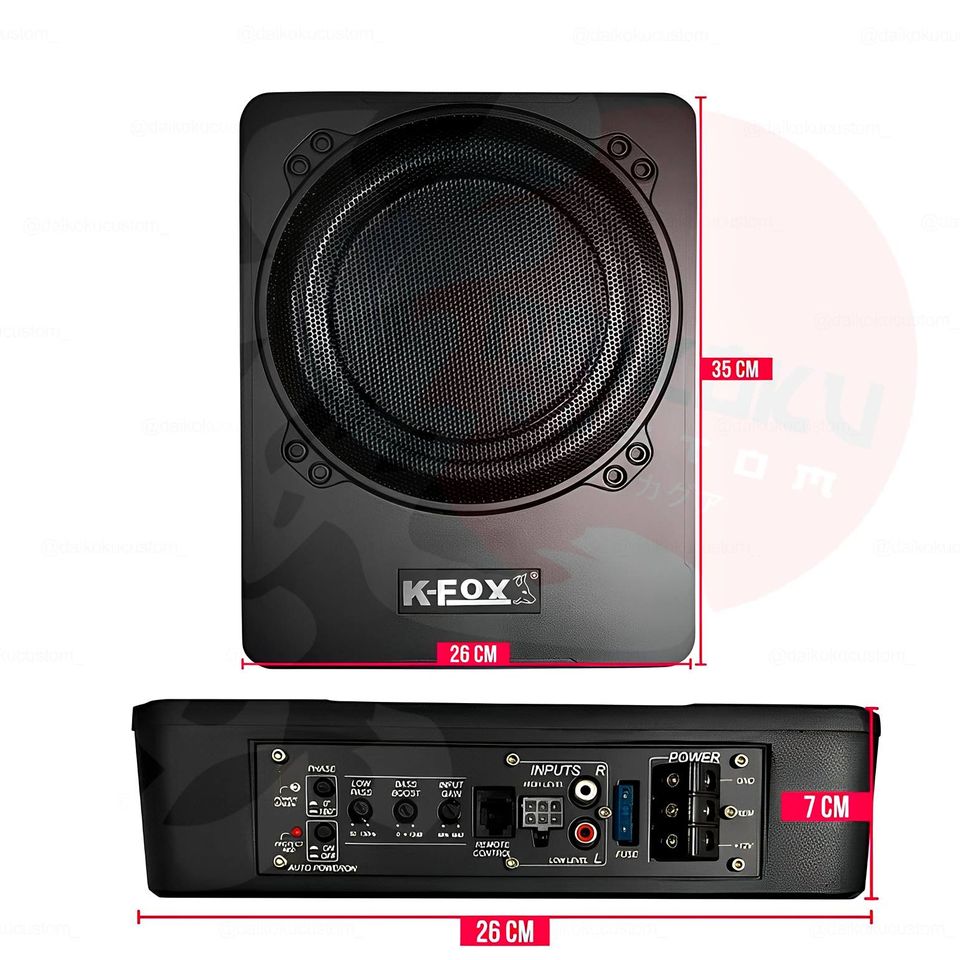 Subwoofer Amplificado Plano 800w K-Fox 10"
