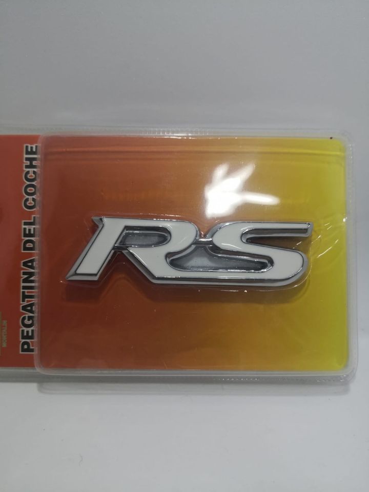 Emblema Adhesivo Trasero Rs Blanco