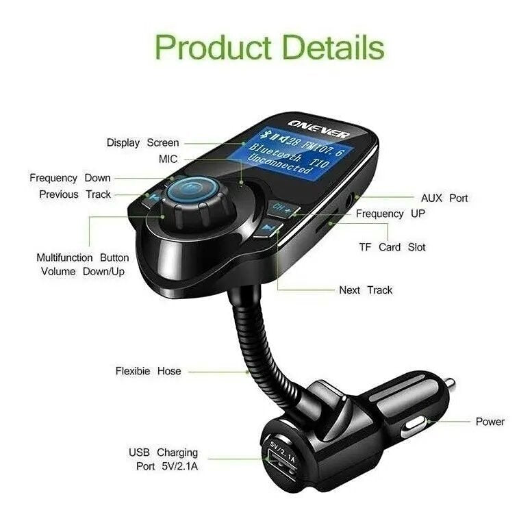 Receptor Transmisor Bluetooth T10 Largo Cenicero