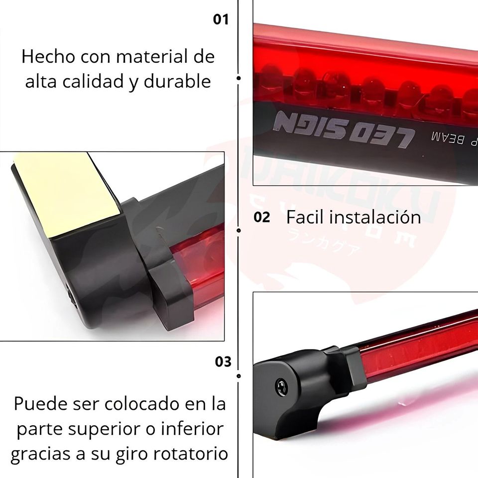 Tercera Luz Freno 18 Led 24cm Clasico