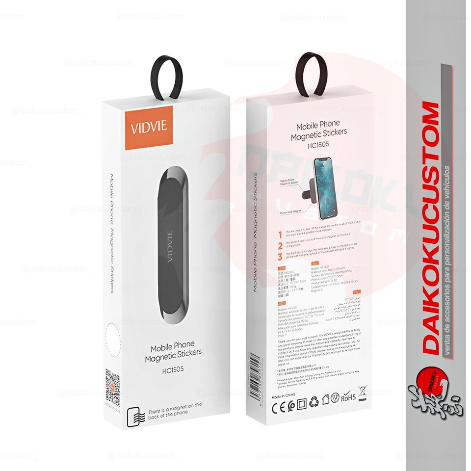 Soporte Celular Tablero + Iman Largo Vidvie Hc1505 09517