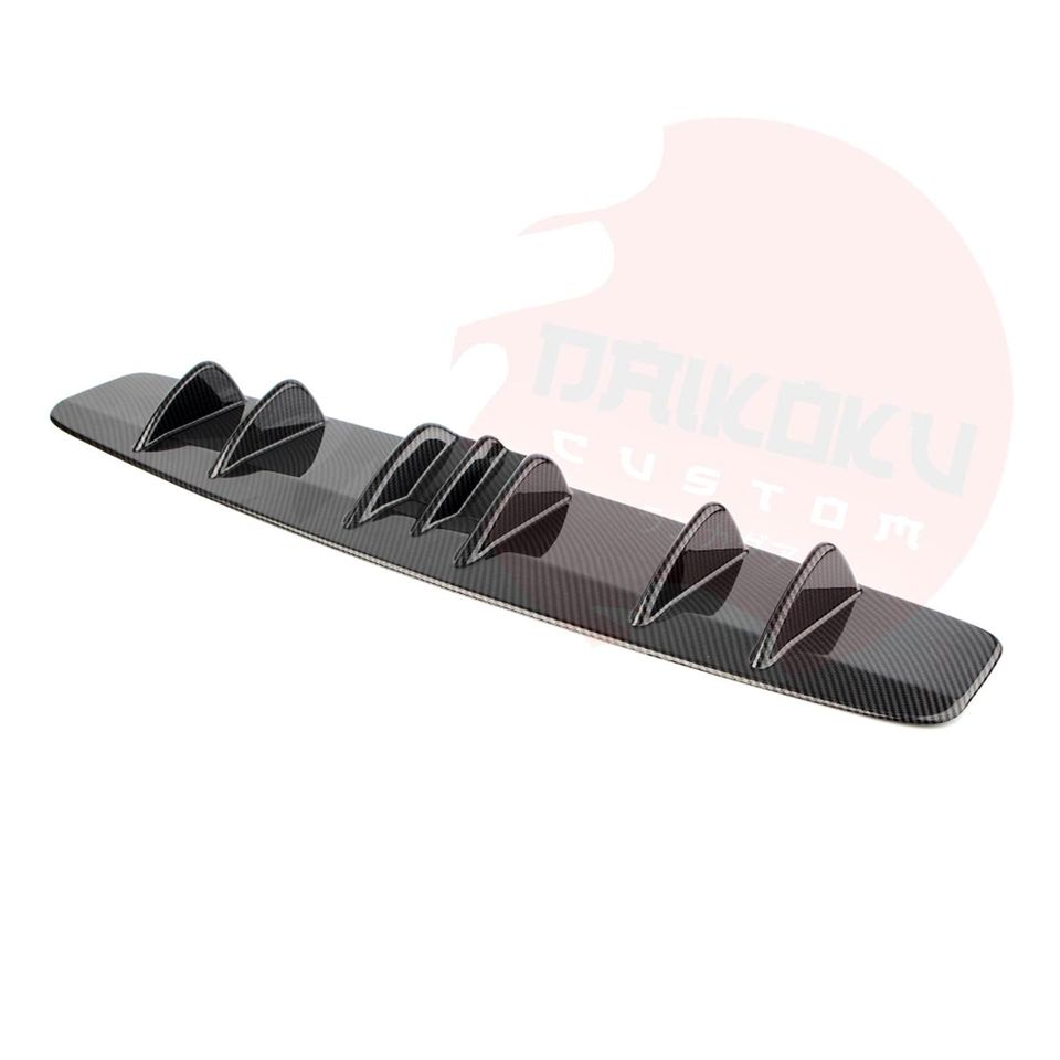 Difusor 7 Puntas Curvo Parachoque Carbono