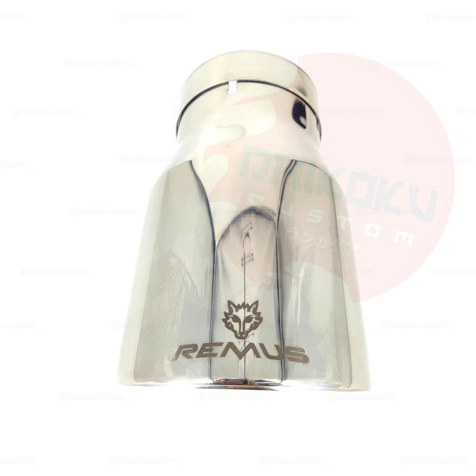 Cola Escape Remus 3" A 4" Cromado (Silver) + Abrazadera