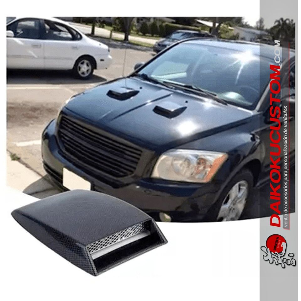 Toma Aire Capot Pequeña 16cm Carbono