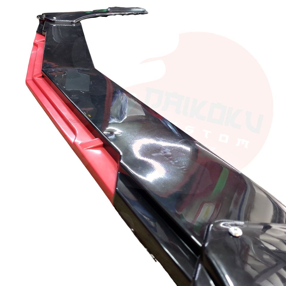 Lip 5 Piezas Parachoque Regulable Borde Rojo Universal