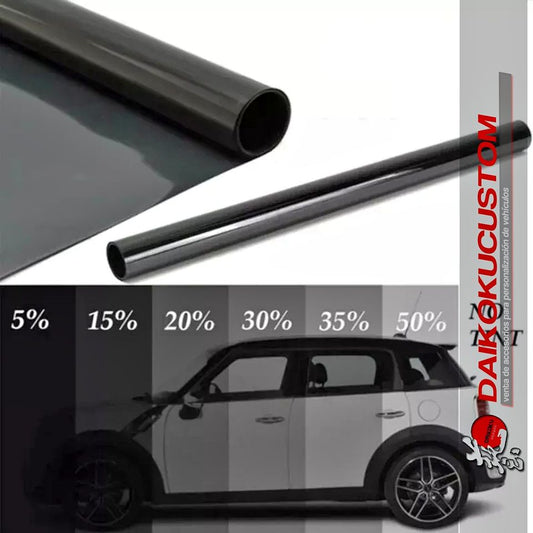 Papel Polarizado Nuevo Negro 5-15-20-25-35% 3mt x 50cm