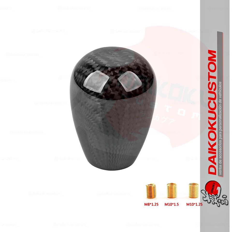 Pomo Ovalado Carbono Clasico